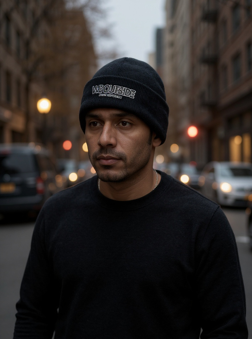 WE OUTSIDE-Classic Knit Beanie wIth Cuff